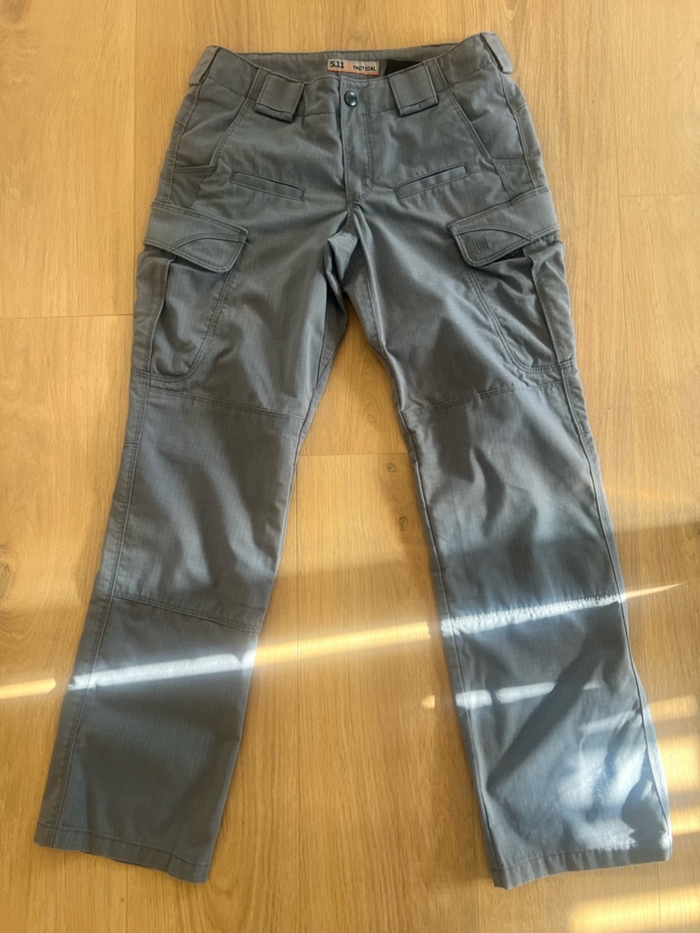 5.11 Tactical Woman’s Gray Cargo Pants with Multiple Utility Pockets Size 4